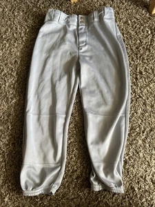 Pantaloni da baseball Wilson giovani grandi grigi WTA4228 cintura larga passanti zip mosca unisex - Foto 1 di 5