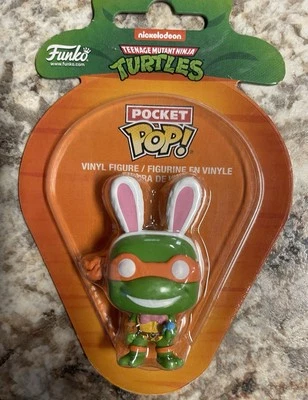 Funko Pocket Pop! Minifigura de Pascua de Miguel Ángel Tortugas Ninja Mutantes Adolescentes Foto 1 de 2