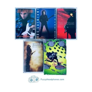 6 Joe Satriani Cassette Tapes: S/T Extremist Dreaming #11 Time Machine TESTED - Picture 1 of 21