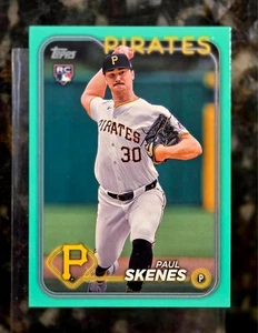 Serie de actualización Topps 2024 Paul Skenes RC Aqua SP exclusivo de fanáticos - Imagen 1 de 2