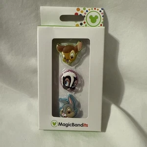 Disney Parks Magic Band Bandits Bambi Flower Thumper Set of 3 NEW B18 - Picture 1 of 4