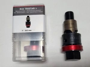 28.3mm - 3/4" Conduit TriStar+ Stainless Steel Ball Bearing Round Punch/Die Set - Picture 1 of 1