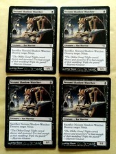 4x nezumi shadow-watcher-mtg betrayers of kamigawa bok uncommon Excellent (EX)