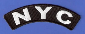 BRAND NEW NYC NEW YORK CITY ROCKER BIKER IRON ON PATCH - Picture 1 of 1