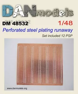 Dan Models 48532 Stahl perforierte Flugplatzplatten (12 Stck.) Modell 1/48 Maßstab Kit - Bild 1 von 12
