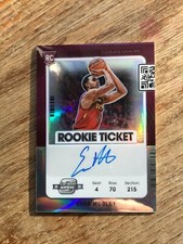 2021-22 Contenders Optic Evan Mobley Rookie Ticket On Card Auto Silver Prizm