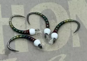 4ea. Tri-color Chironomids in size #12. Great still water pattern. - Picture 1 of 3