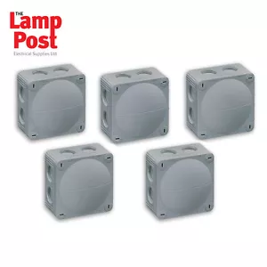 5 x Caja de conexiones combinada gris Wiska 308/5 IP66 - clasificación 30 amperios - uso en exteriores - Imagen 1 de 3