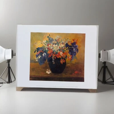 New Paul Gauguin A Case Of Flowers 1896 Artwork Oil Painting Print 14” X 11” - Image 1 of 4