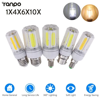 1x 10x LED COB Corn Light 12W 16W Filament Ampoule Decor Bulb E12 E27 High Power - Image 1 of 4