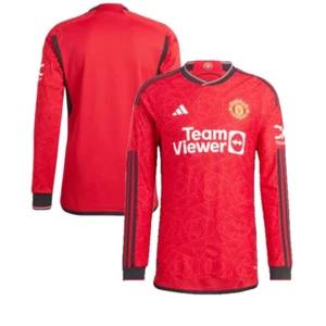 Camiseta de fútbol Manchester United para niños Adidas Home LS - Nueva - Imagen 1 de 3