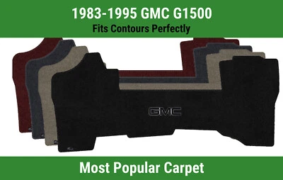 Alfombra de primera fila Lloyd Ultimat para 1983-1995 GMC G1500 con logotipo GMC 1 negro Foto 1 de 4