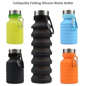 Collapsible Water Bottle, BPA Free Silicone Foldable Travel Water Bottle