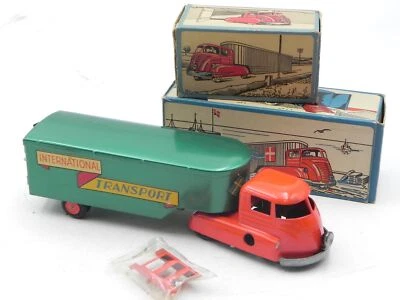 Tekno 450 454 International Transport Truck & Trailer vintage diecast 1/43 w BOX - Immagine 1 di 4