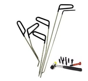Paintless Dent Repair Rods,Auto Repair Kit, Hail Removal Hook Tools,Dent hammer - Picture 1 of 11