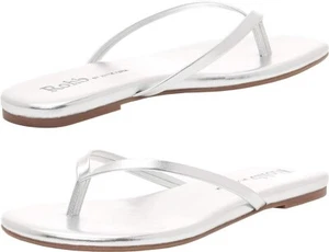 Rohb by Joyce Azria Liliana & Eve Women’s Casual Summer Flip Flop Silver SZ 9.5 - Picture 1 of 6
