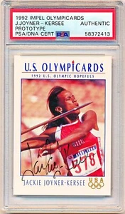 1992 Impel Olympicard Jackie Joyner-Kersee Prototype Auto #NNO PSA/DNA Authentic - Picture 1 of 2