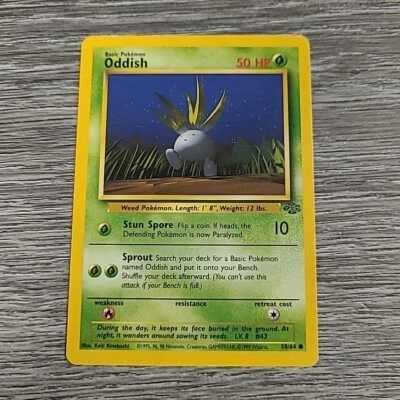 Oddish 58/64 Jungle Unlimited WOTC Pokemon TCG 1999 - MP - Image 1 of 2