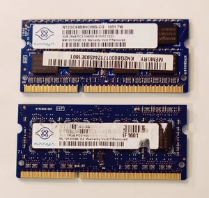 NT2GC64B88GONS-CG NANYA 4GB KIT OF 2 * NT2GC64B8HCONS-CG 2GB 2Rx8 PC3-10600S DDR - Picture 1 of 1