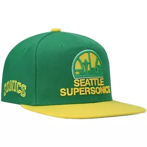 Seattle Supersonics NBA Mitchell & Ness Core Side HWC Snapback Hat Cap - Picture 1 of 1