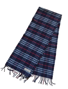 Burberry Schal Herren schwarz kariert rot Männer Unisex Vintage Länge 140 cm - Bild 1 von 6