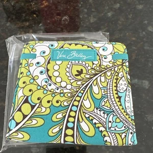 Vera Bradley Teal Paisley Small Notebook 4x4 Purse Notes New - Picture 1 of 3