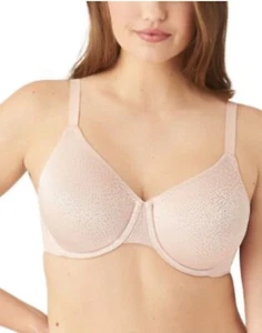 Wacoal Lined Underwire Front Closure T-shirt Bra 40DDD Beige lingerie Racer back - Picture 1 of 6