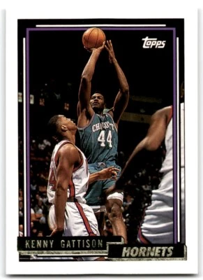 1992-93 TOPPS GOLD KENNY GATTISON CHARLOTTE HORNETS #21 - Image 1 of 2