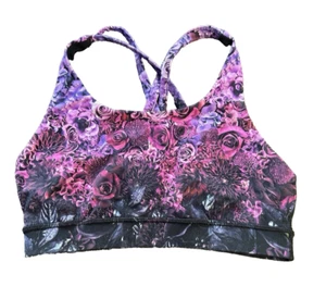 Lululemon Energy Bra Sports Running Racerback Straps Yoga Women's 6 Floral Gym - Picture 1 of 6