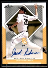 2016 Leaf Perfect Game National Showcase Autographs Silver Jacob Lindemann Auto