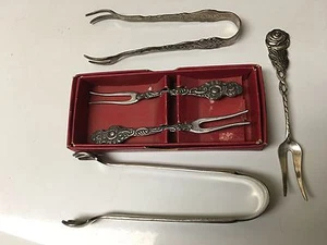 5 piezas para servir placa de plata vintage - Imagen 1 de 6
