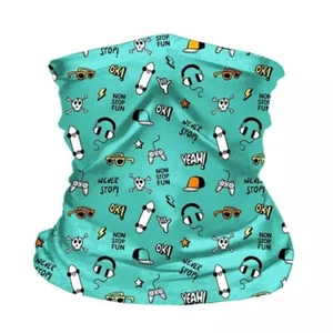 Kids Bandana Neck Gaiter Half Face Cover UV Protection Outdoor Essential Unisex - Picture 1 of 8