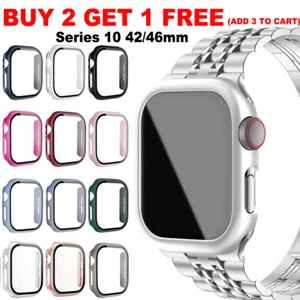 For Apple Watch Series 10 42mm 46mm Samrtwatch PC Screen Protective Case Cover - Bild 1 von 38