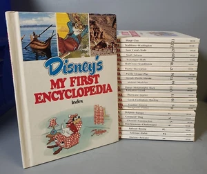 Disney's My First Encyclopedia / Complete set of 24 /  1982 Hardcover / Vintage - Imagen 1 de 4