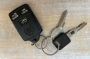 Llavero remoto de entrada sin llave genuino OEM GM 25609144 1994 Cadillac DeVille con llaves - Imagen 1 de 6