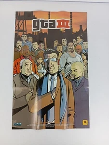 Poster / Carte GTA 3 Grand Theft Auto Sony Playstation 2 PS2 - Picture 1 of 2