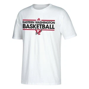 Eastern Washington Eagles NCAA Adidas Basketball Men's White T-Shirt - Picture 1 of 1