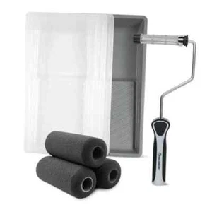 4" Paint Roller Kit - Foam Jumbo Mini Roller Set for for Painting and - Picture 1 of 1