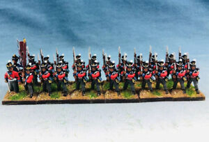 15mm Napoleonic WGS Painted British 23rd Welsh Fusiliers (24 figures) NBA2-1