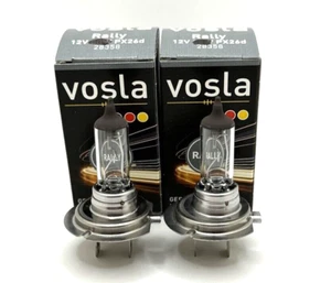 2x- Vosla H7 Off-Road Lamp Bulbs 12V 65W Super Bright Px26d 64217 - Picture 1 of 7