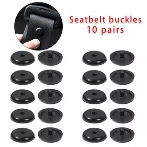 Stopper Seat Belt Stop Button Seatbelt Retainer Adjuster Buckle Clips Fastener - Picture 1 of 15