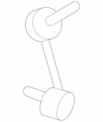 OEM NUEVO GENUINO 2003-2011 Ford Crown Victoria Eslabón Estabilizador Izquierdo 6W1Z-5K484-AA Foto 1 de 2