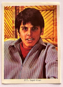 1973 FOTORAMA TV & Movie Stars Cromo #317 SAJID KHAN MEXICO VINTAGE - Picture 1 of 2