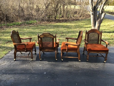 Set of 4 Vintage Roanoke Dining Chairs from 1977! Cover