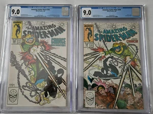 AMAZING SPIDER-MAN 298 & 299 1988 BOTH CGC 9.0 WHITE 1ST MCFARLANE 1ST VENOM! - Bild 1 von 7