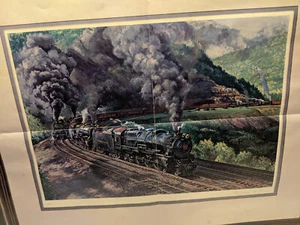 Doubleheading Up Horseshoe Curve Print by Theodore Xaras The Franklin Gallery - Picture 1 of 4