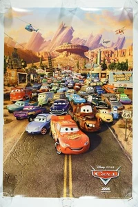 CARS 27x40 ORIGINAL DS nearMINT rolled INT teaser Movie Poster 2006 DISNEY PIXAR - Picture 1 of 4