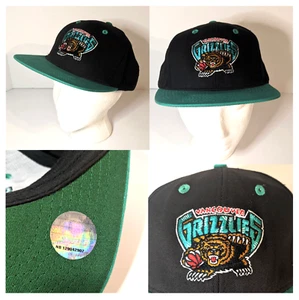 Vancouver Grizzlies Snapback Hat Adidas Hardwood Classics Black Retro NBA VTG - Picture 1 of 14