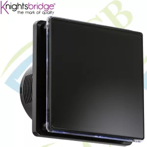 Knightsbridge 100mm 4" LED Backlit Extractor Fan with Overrun Timer - Black - Photo 1 sur 1