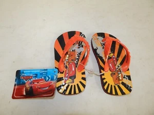 Cars Disney Flip Flops Sandals Boys Todder Size 5/6 Pixar Lightning McQueen NWT - Picture 1 of 4